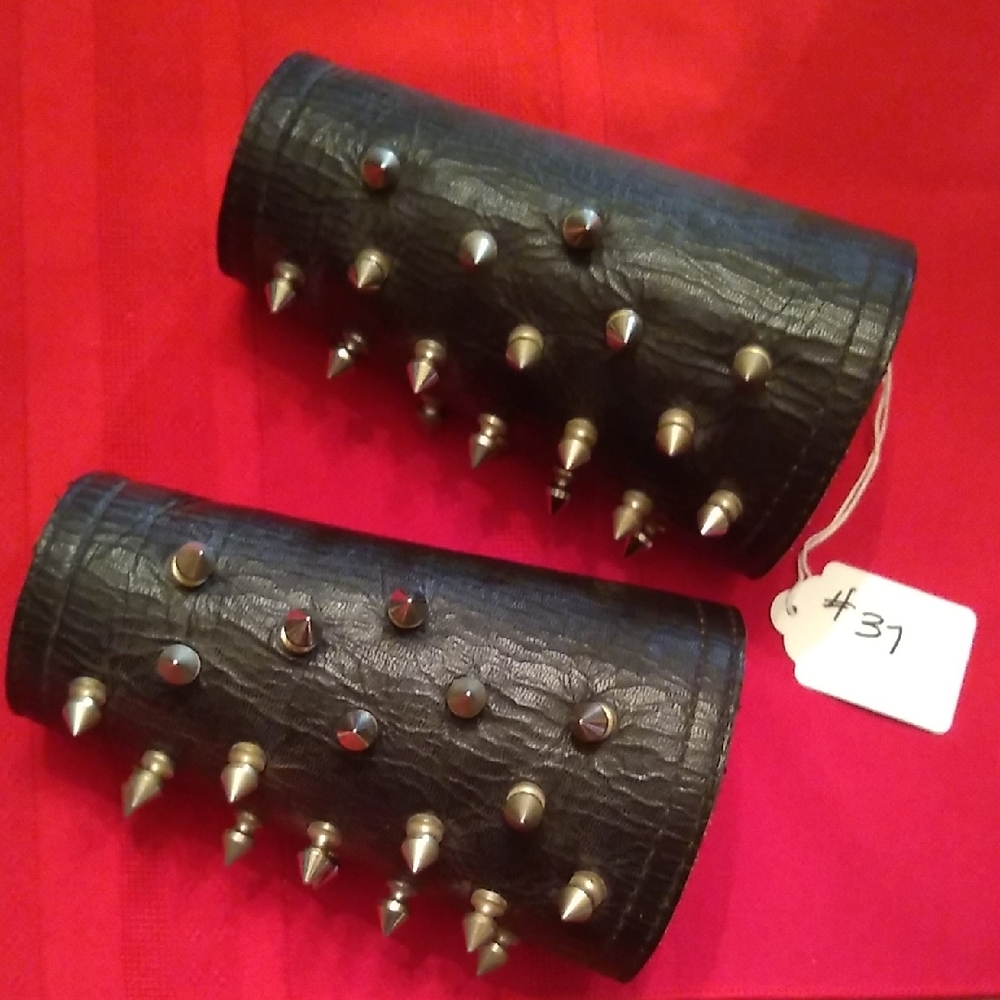 PR. Warrior Studded Leather Cuffs, #37 - Picture 12 of 13
